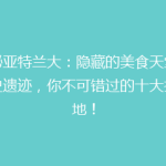 揭秘亚特兰大：隐藏的美食天堂与历史遗迹，你不可错过的十大打卡地！